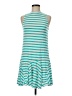 Everly Stripes Teal Casual Dress Size M - photo 1