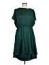 Old Navy 100% Polyester Solid Green Casual Dress Size L - photo 1