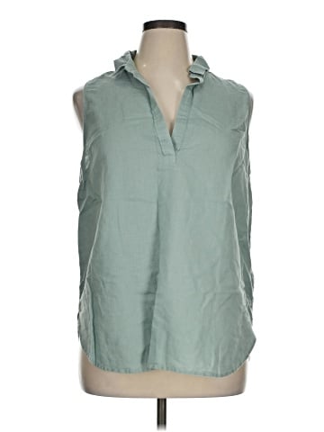 J.Crew Factory Store Sleeveless Button-Down Shirt (view 1)