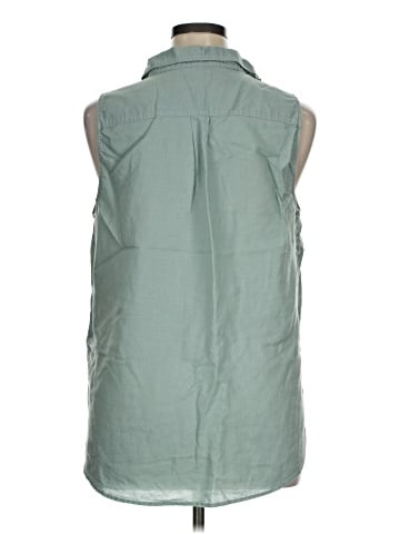 J.Crew Factory Store Sleeveless Button-Down Shirt (view 2)