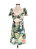 Volcom 100% Viscose Tropical Green Cocktail Dress Size XS - photo 1