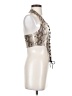 Shein Silver Sleeveless Blouse Size 2 - photo 4