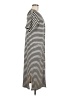 Lou & Grey Stripes Ivory Casual Dress Size M - photo 4