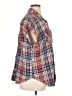 Torrid Plaid Red Short Sleeve Button-Down Shirt Size 1X Plus (1) - photo 4