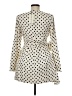 Atoir 100% Polyester Polka Dots White Ivory Cocktail Dress Size 6 - photo 2
