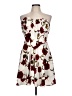 Shein Curve 100% Polyester Hearts Ivory Cocktail Dress Size 12 Plus (0) - photo 1