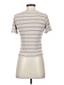 Ro & De Stripes Ivory Short Sleeve Turtleneck Size XS - photo 2