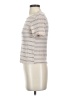 Ro & De Stripes Ivory Short Sleeve Turtleneck Size XS - photo 5