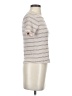 Ro & De Stripes Ivory Short Sleeve Turtleneck Size XS - photo 4