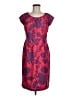 Boden 100% Polyester Print Red Pink Cocktail Dress Size 6 - photo 1