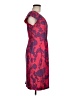 Boden 100% Polyester Print Red Pink Cocktail Dress Size 6 - photo 4