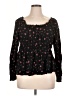 Torrid Black Long Sleeve Blouse Size 1X Plus (1) - photo 1
