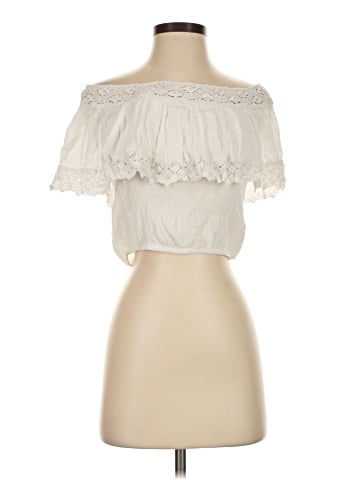 LA Hearts Short Sleeve Blouse (view 1)