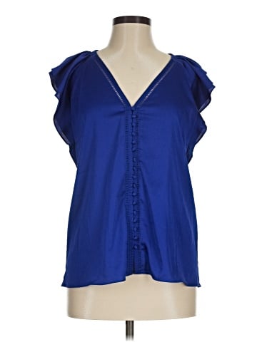 White House Black Market Short Sleeve Blouse (view 1)