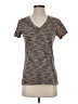 Reebok 100% Polyester Tweed Brown Active T-Shirt Size S - photo 1
