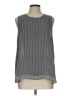 Pleione 100% Polyester Gray Sleeveless Blouse Size L - photo 1