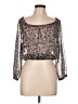 Divided by H&M 100% Polyester Black 3/4 Sleeve Blouse Size 10 - photo 1