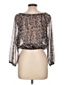 Divided by H&M 100% Polyester Black 3/4 Sleeve Blouse Size 10 - photo 2