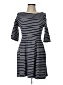 Boden Stripes Blue Gray Casual Dress Size 10 (petite) - photo 1