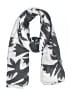 Assorted Brands 100% Cotton Gray White Scarf One size - photo 1