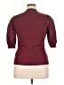 Veronica Beard Burgundy Short Sleeve Henley Size XL - photo 2
