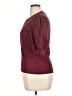 Veronica Beard Burgundy Short Sleeve Henley Size XL - photo 5