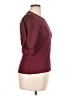 Veronica Beard Burgundy Short Sleeve Henley Size XL - photo 4