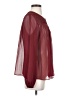 Moda International 100% Polyester Burgundy Long Sleeve Blouse Size S - photo 4