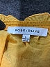 Rose + Olive 100% Polyester Yellow Short Sleeve Blouse Size L - photo 7