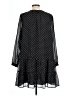 Ann Taylor LOFT 100% Polyester Polka Dots Black Casual Dress Size L - photo 2
