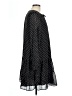 Ann Taylor LOFT 100% Polyester Polka Dots Black Casual Dress Size L - photo 4