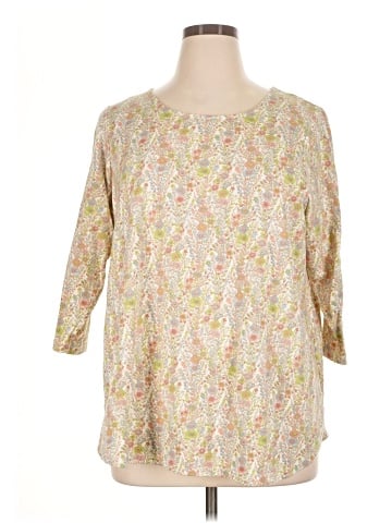 Rose + Olive 3/4 Sleeve Blouse (view 1)