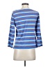 J.Crew Stripes Blue 3/4 Sleeve Top Size S - photo 2
