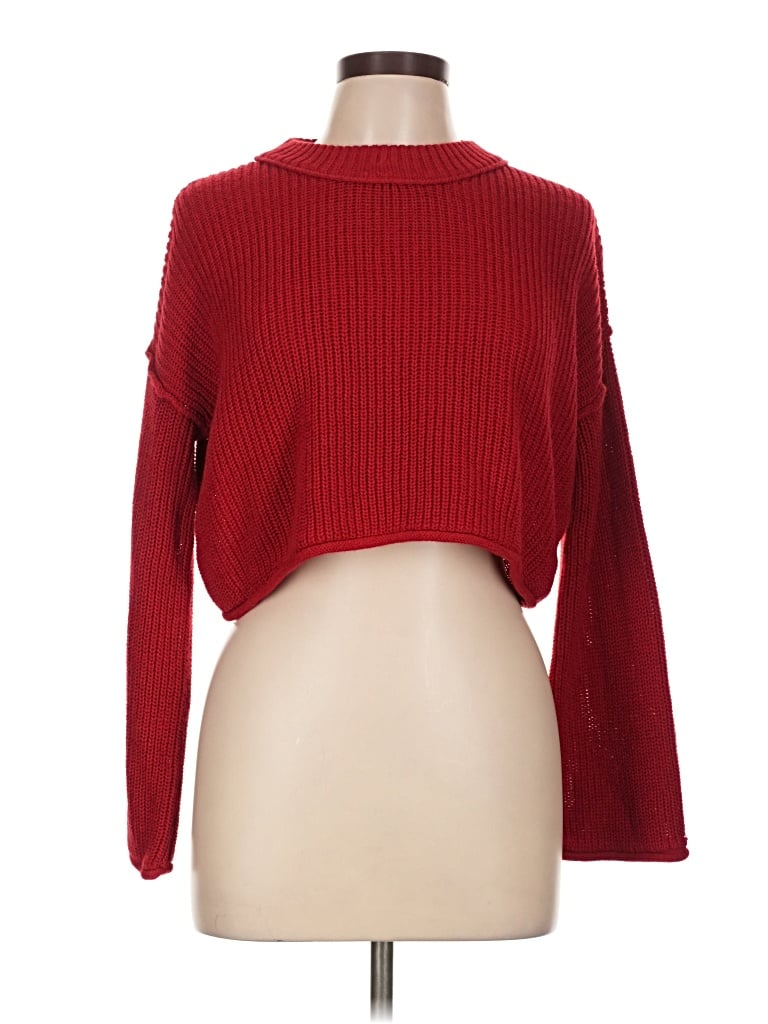 Pre-owned Wild Fable Turtleneck Sweater In Red