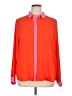 On 34th 100% Polyester Color Block Orange Long Sleeve Blouse Size XL - photo 1