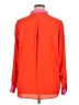 On 34th 100% Polyester Color Block Orange Long Sleeve Blouse Size XL - photo 2