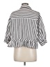 Shein Stripes Gray 3/4 Sleeve Blouse Size 6 - photo 2