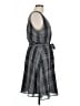 A New Day 100% Polyester Plaid Gray Casual Dress Size L - photo 4
