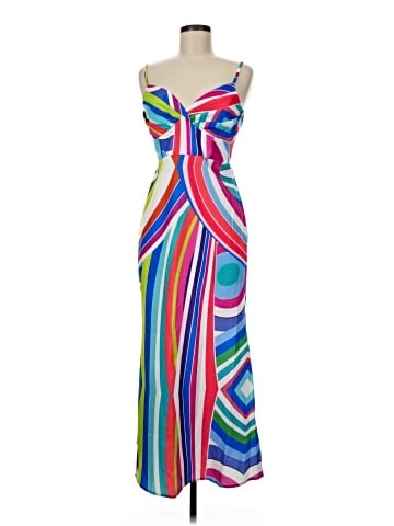 A. Peach Cocktail Dress (view 1)