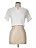 Habitual White Short Sleeve Turtleneck Size 10 - photo 1