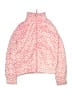 Swiss Alps 100% Polyester Animal Print Pink Track Jacket Size 14 - 16 - photo 1