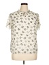 Talbots Ivory Short Sleeve Blouse Size XL Petite - photo 1