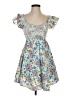 Reset Floral Blue Cocktail Dress Size S - photo 1