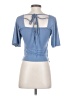 Willow & Root Blue Short Sleeve Top Size M - photo 2