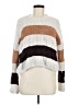 Francesca's 100% Polyester Stripes Brown Pullover Sweater Size M - photo 1