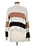 Francesca's 100% Polyester Stripes Brown Pullover Sweater Size M - photo 2