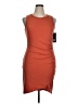 Olivia Grey Solid Orange Cocktail Dress Size XL - photo 1