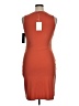 Olivia Grey Solid Orange Cocktail Dress Size XL - photo 2