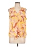 Nine West 100% Polyester Orange Sleeveless Blouse Size L - photo 1
