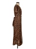 Never Fully Dressed 100% Polyester Animal Print Brown Casual Dress Size 4 - photo 4